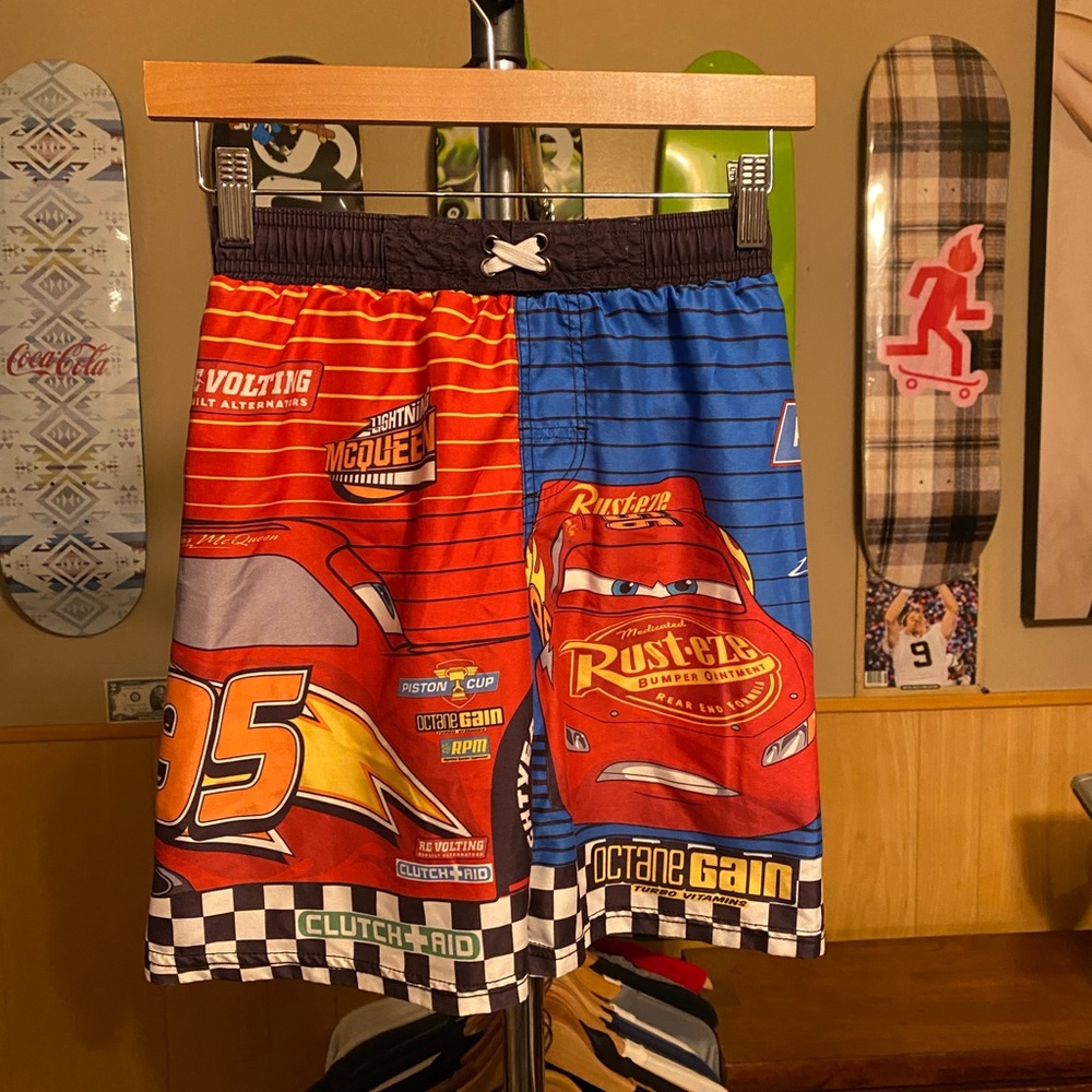 Cars toddler swim trunks